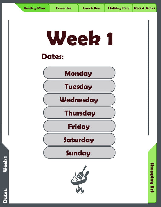 Weekly meal planner